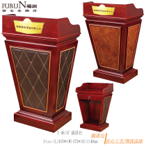 Golden Diamond Lecture School Information Desk Solid Wood Hotel Speech Station Host Training Station Fashion Welcome Desk