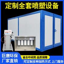 High temperature paint booth plastic oven curing Furnace Industrial static temperature environmental protection spraying electric heating full set of plastic spraying equipment