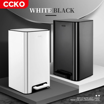 CCKO foot trash can Household kitchen Large capacity Living room with cover Light luxury bedroom office bathroom toilet