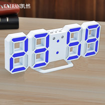 Big digital LED alarm clock Silent bedside creative simple fashion desk clock Multi-function electronic luminous clock Wall clock