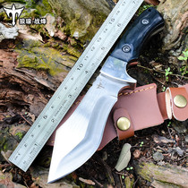 Outdoor knives sharp knives in the field high hardness tactical saber wild survival short knife tritium straight knife self-defense