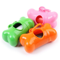 Xiaole pet bone type stool bag box pet stool bag for walking dogs special excrement bag dog garbage bag box