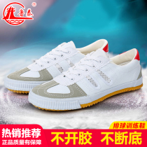 Sports shoes Mens volleyball shoes Sports training running shoes breathable non-slip beef tendon bottom martial arts shoes womens white shoes