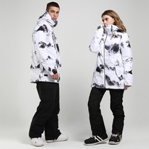 Ski suit Womens suit Couple suit Double board waterproof outdoor travel equipment Ski suit mens suit