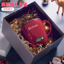  Japan ASVEL mug Thermos cup with lid spoon Coffee cup Stainless steel office water cup female couple cup