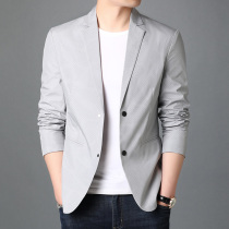 Spring and autumn suits mens mesh thin small suit youth Benxi Korean trend mens handsome single western coat