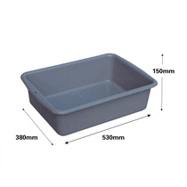 Thickened extra-thick large white gray plastic basin frozen basin lower column basin collecting bowl basin dining car collection basin small gray Basin