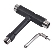 Four-wheel slide wrench T-shaped sleeve Three-head universal scooter screwdriver removal tool wrench