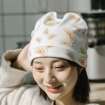 Moon hat summer thin section maternity August indoor cute pregnant cotton hat postpartum windproof September headscarf hair band