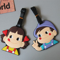 Luggage listing boarding pass tag tag tag check suitcase luggage tag cartoon creative tag pendant anti-lost lever