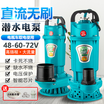 Brushless DC submersible pump 2 inch 48v60v72v volt universal agricultural irrigation battery car electric pump