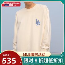  MLB sweater mens and womens 2021 autumn new LA white sportswear loose casual pullover 31MTG2111
