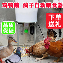 Chicken automatic chicken duck and goose feeding artifact remote control feeder pigeon feed timing solar feeder