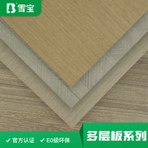 Xuebao board multi-layer board E0 grade ecological board environmental protection 18mm solid wood board paint-free board wardrobe furniture board