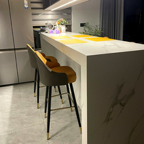 Bar chair home modern minimalist island chair high stool golden color matching chair light luxury bar chair high dining chair