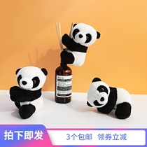 Panda doll plush doll panda clip cartoon cute crooked head panda Chengdu souvenir toy doll