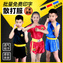 Sanda clothes fighting shorts fighting training clothes boxing clothes martial arts clothing Thai shorts childrens and mens suits