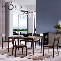 Huahe furniture ISOLA jane European pure solid wood dining table and chair restaurant combination furniture