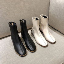 Power of the same short boots leather super comfortable thick and thin boots single boots