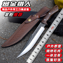 Outdoor knives Jungle Adventure camping knife integrated steel high hardness straight knife field survival portable sharp military knife