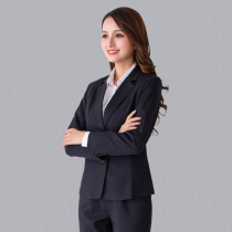 2019 Spring autumn new China BOC Line of work Striped Western Pants BOC Shirt Woman Suit Suit Uniform