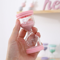 Childrens hourglass timer 1 3 5 10 minutes time anti-fall creative ornaments cartoon hourglass timer gift