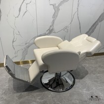 Silk domain hair hair salon chair can be put down physiotherapy chair barber beauty salon lift large chassis hair cutting chair