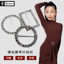 Dynasty Latin wild tie knot buckle belt diamond belt buckle Square round buckle Alloy buckle Clothes ring buckle accessories YK01
