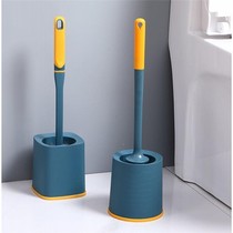 Toilet brush wash toilet artifact toilet brush multifunctional non-dead angle household with base business super long handle round head