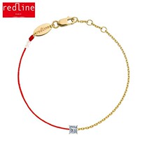 France Redline Little Red Rope Drilling Bracelet Female 18K Gold Life Lucky Handrope Man