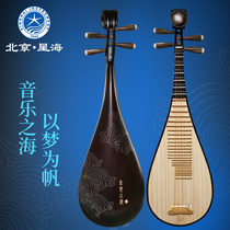 Xinghai pipa musical instrument Sea of music Hardwood bone flower Arno Guyi Sumu Axis Beginner learning to play the pipa