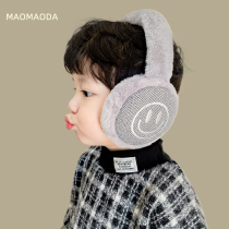 Winter warm earmuffs children Girls Boys cartoon cute eardrums warm riding anti-wind ear hat ear cap