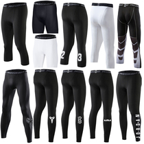 Tight trousers 7 points 5 points mens fitness suit High elastic quick-drying running sports equipment Basketball base stockings training
