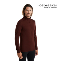 icebreaker 100% merino wool men 200 Oasis long sleeve base shirt warm inside