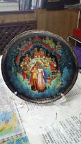 Russian hanging plate viewing plate Russian handicraft ceramic fairy tale exquisite high-end ornaments