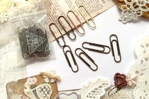 Bronze paper clip junk journal material hand book material 3cm paper clip clip clip 20