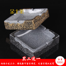 Chinese household large stone ashtray creative personality living room office KTV European retro club ashtray