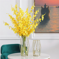 Nordic simple creative vase Home living room flower arrangement TV cabinet dining table decoration Light luxury fake dried floral decoration