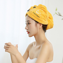  Super absorbent dry hair cap female thickened quick-drying cute shower cap wipe hair dry hair towel Baotou long hair dry hair artifact
