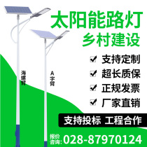 Solar street lamp 6 m 300W watt light high power patio led integrated waterproof new countryside super bright electric high pole