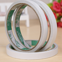 Strong double-sided tape 1cm wide student handmade stationery office thin paper tape white hand tear tape