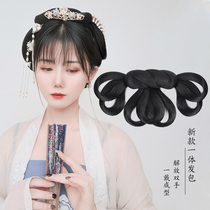 Hanfu hair hoop integrated wig bag antique headdress costume styling hairstyle female hair pad hair bun