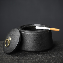 Creative Great Number Ashtrays Retro Chinese Style Personality Ceramic Smoke Cylinders Home Living Room Office Windproof Ashtrays