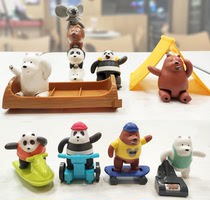 2021 McDonalds Our Naked Bear Toy Set 8 McDonalds Childrens Dining Nude Bear Toys
