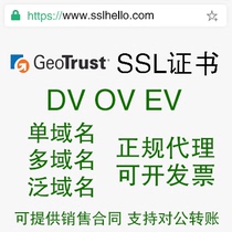 GeoTrust OV EV SSL certificate enterprise SSL certificate Digicert wildcard https