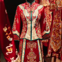 Senior Satin Xiuhe uniform bride 2021 new wedding slim Chinese bridal dress female pregnant woman size fat MM