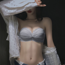 Brand strapless underwear womens small breasts gather non-slip milk anti-sagging beauty back set wrap bra summer