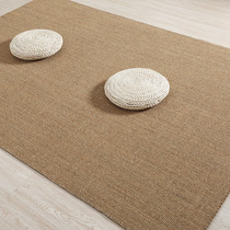 Tea room sisal carpet Living room Bedroom coffee table floor mat Nordic hand-stitched Tatami non-slip customizable floor mat