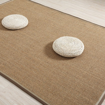 Sisal carpet Grass-woven Nordic tatami Living room tea room linen floor mat Jute bedroom Japanese-style linen carpet