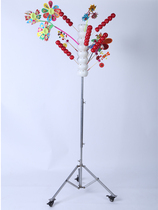 Multifunctional candied gourd display stand with wheels push-pull rotating candied gourd rack stall target